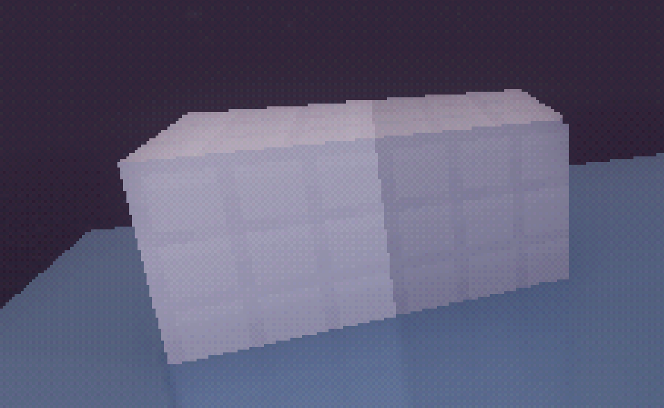 White tile block (left), Gray tile block (right).