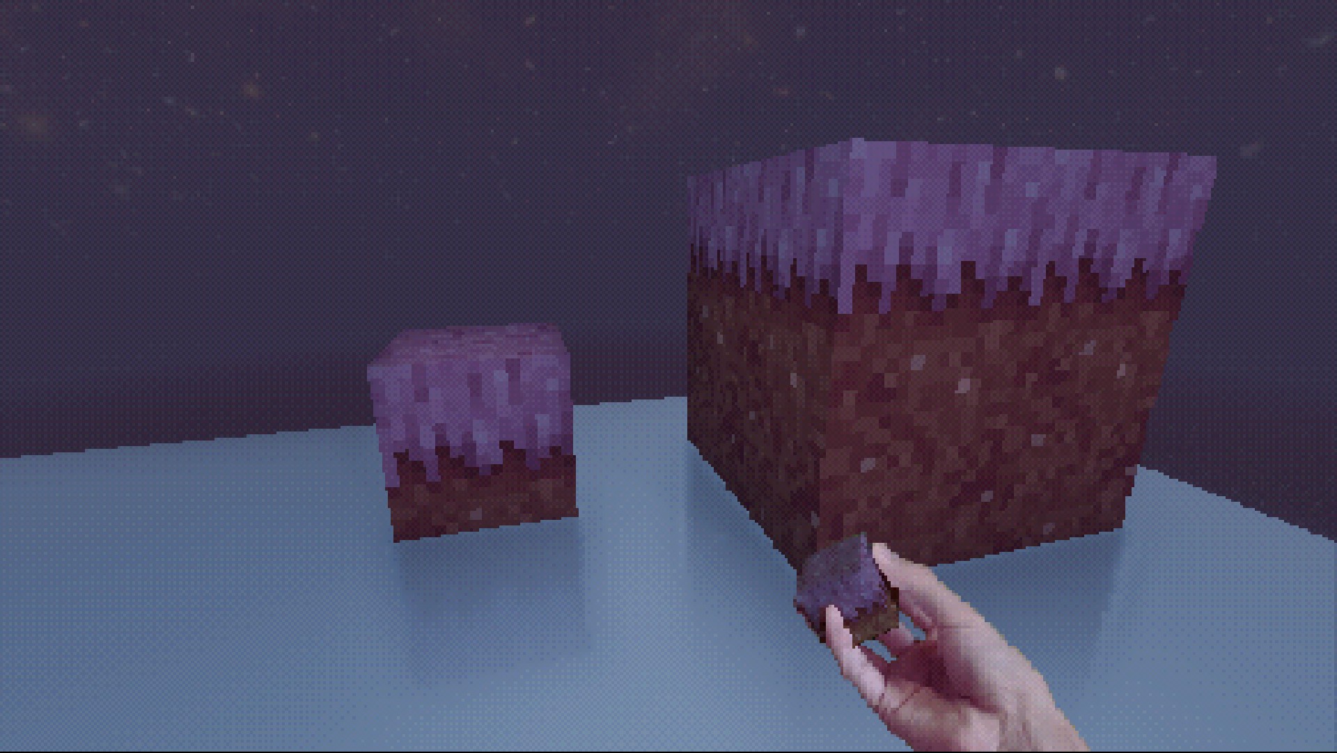 pink grass block image 1