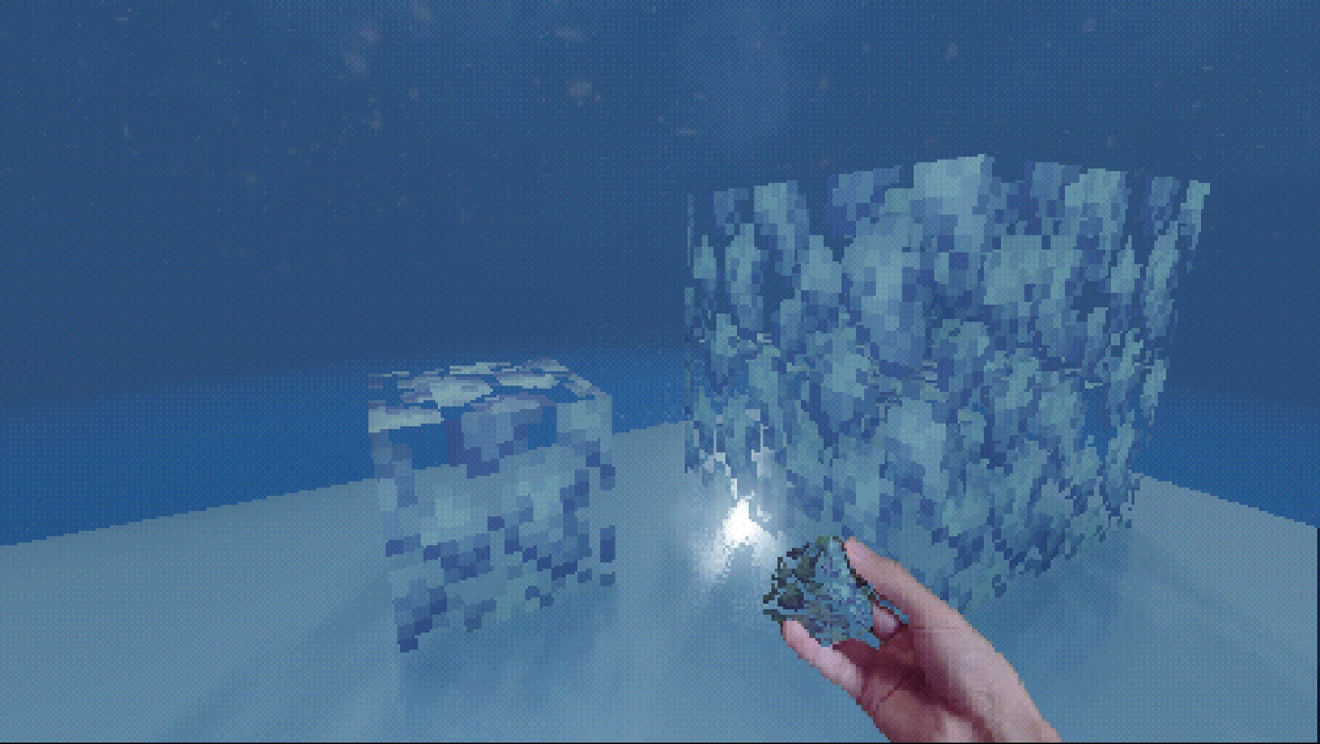 snowy leaf block image 1